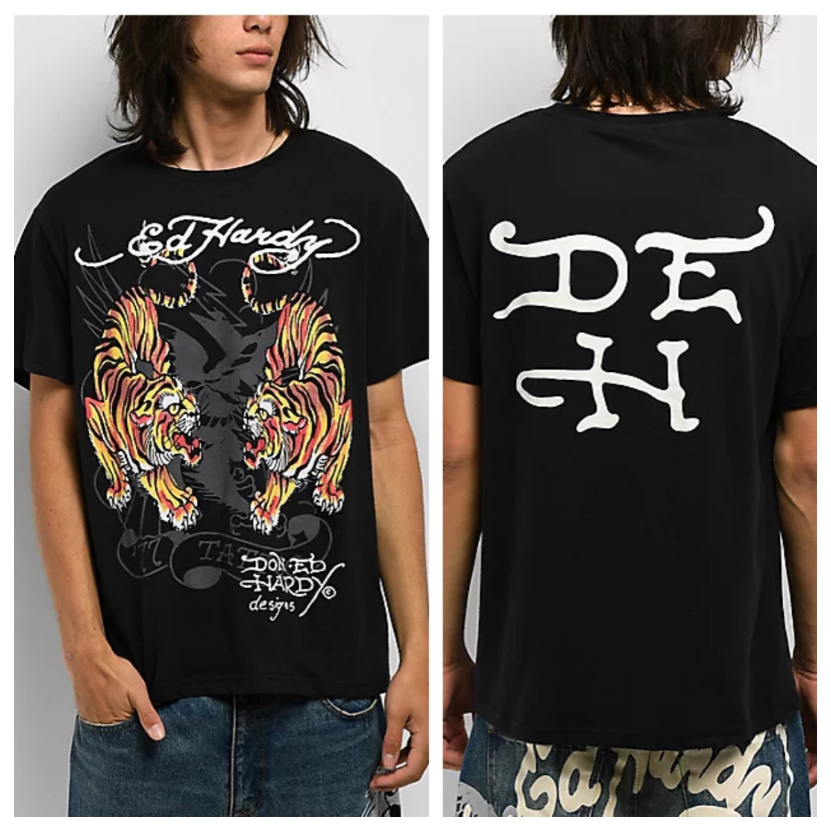 Streetwear Brand Tees - Tigers Ed Tattoo Art Street Trendy
