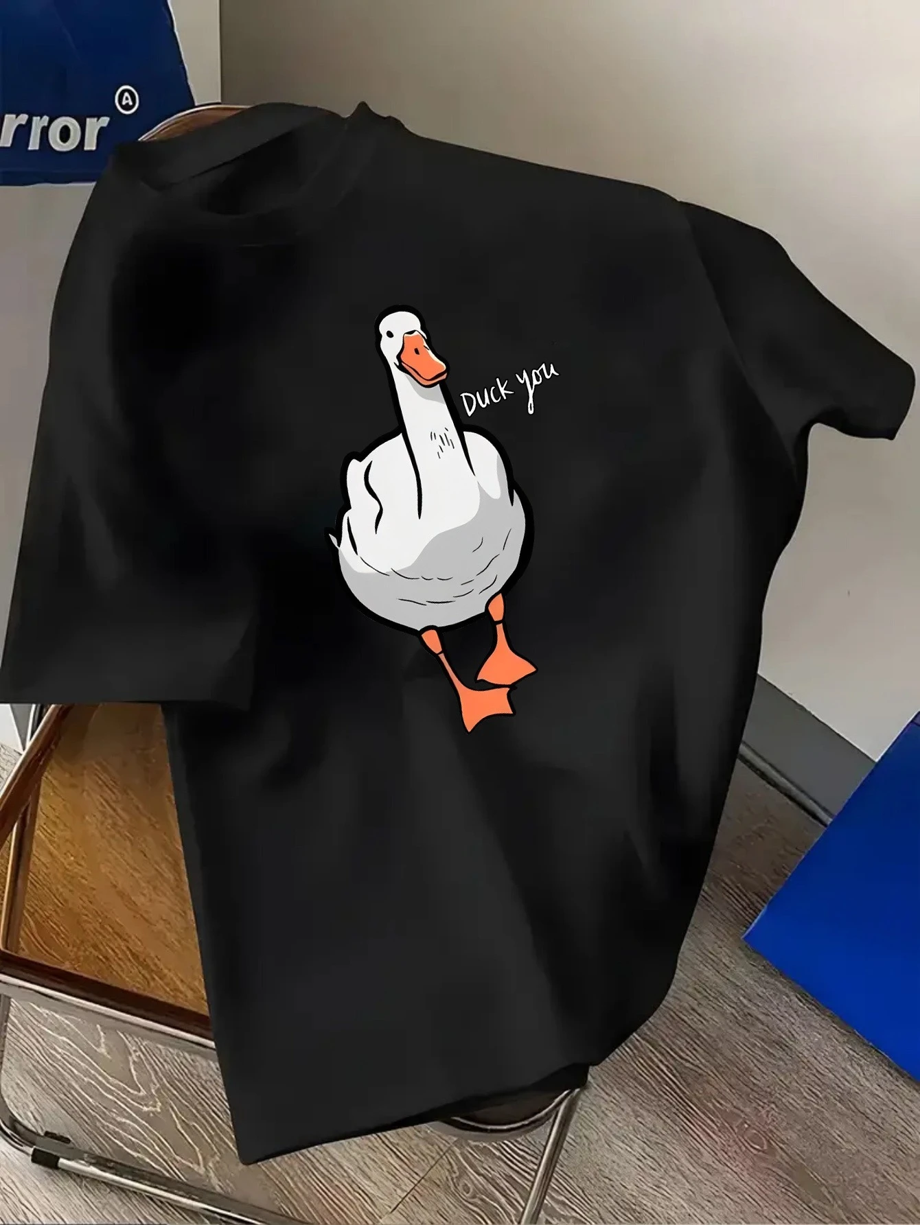 Funny Duck Print Cotton T-shir - đánh giá và giá Streetwear Brand Tees