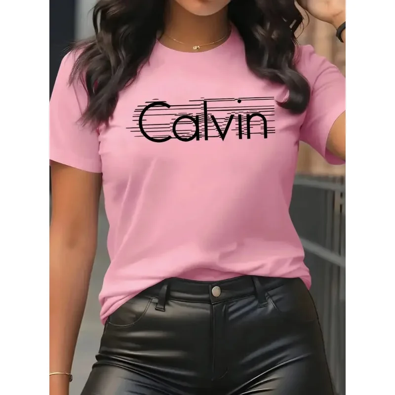 Calvin Women's T-Shirt Leisure - đánh giá và giá Streetwear Brand Tees