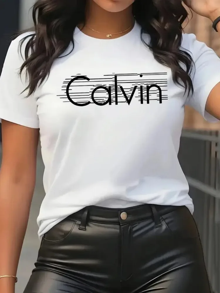 Calvin Women's T-Shirt Leisure - đánh giá và giá Streetwear Brand Tees