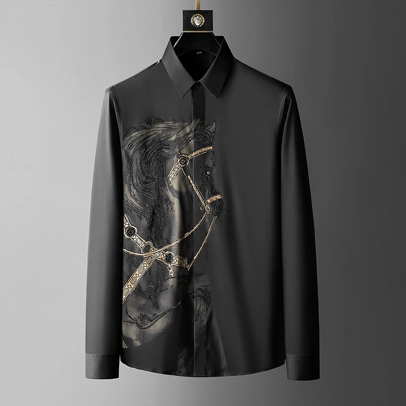 Brand Luxury Men's Shirt 2025  - đánh giá và giá Streetwear Uomo Brand